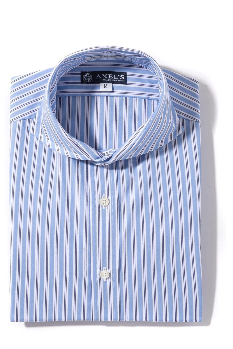 axels is boyce triple stripe shirt in blue mens shirts outpost 20522256236697