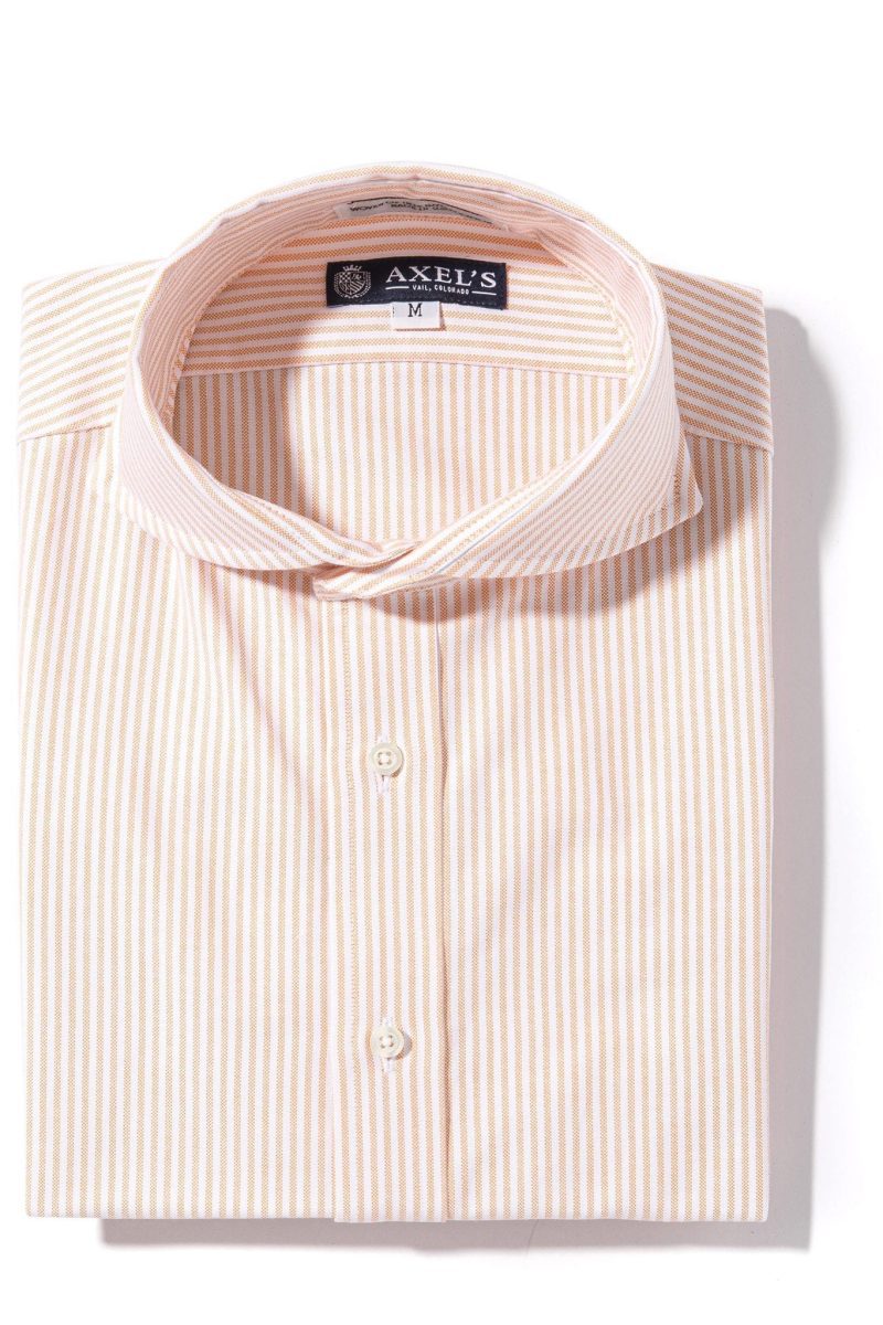 axels is palmetto oxford bengal dress shirt in peach mens shirts outpost 20527775907993