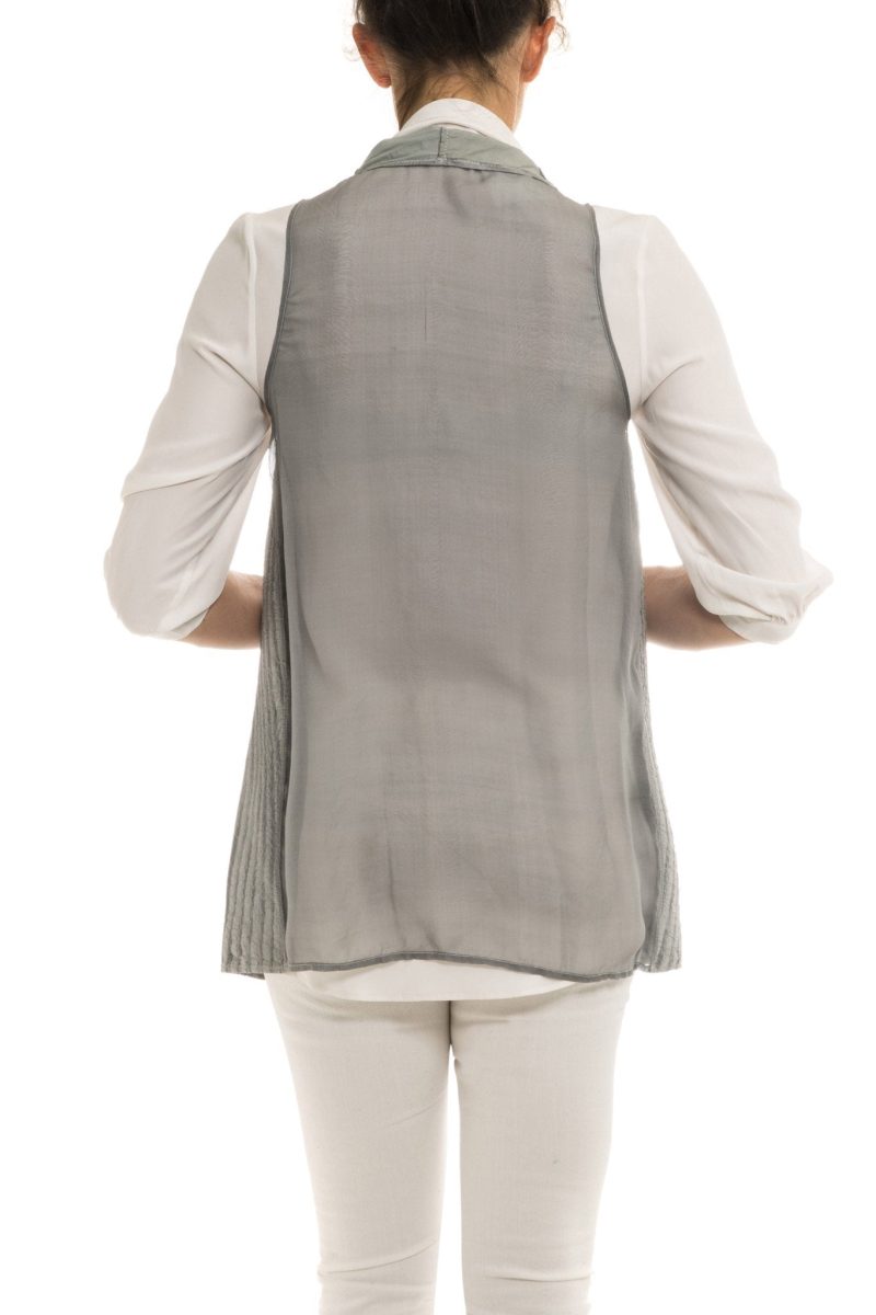 dune kalahari leather chiffon vest in pearl ladies tops 19033597542553