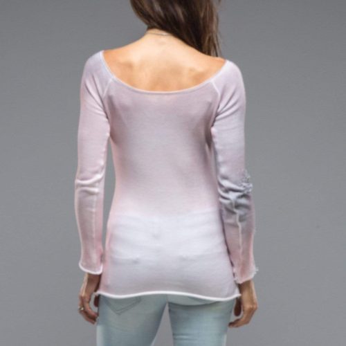 dune silvia knit top with distressed details in smokey rose ladies sweaters 15959836721245