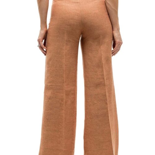 t ba maxi linen pant in coral ladies pants 17897389621401