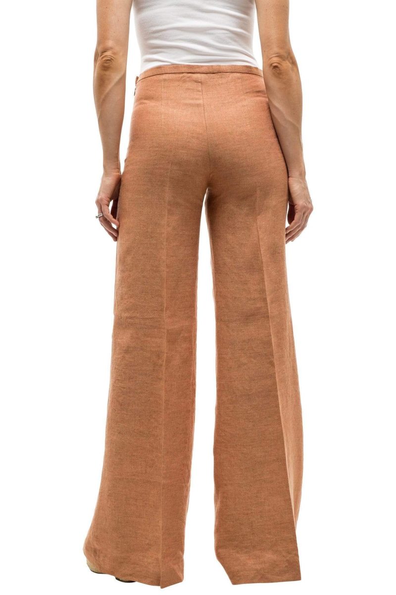 t ba maxi linen pant in coral ladies pants 17897389621401