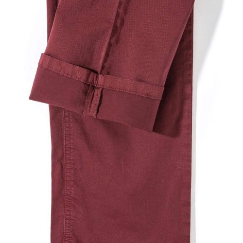 teleria zed fowler ultralight performance pant in bordeaux mens pants 5 pocket 17895740670105