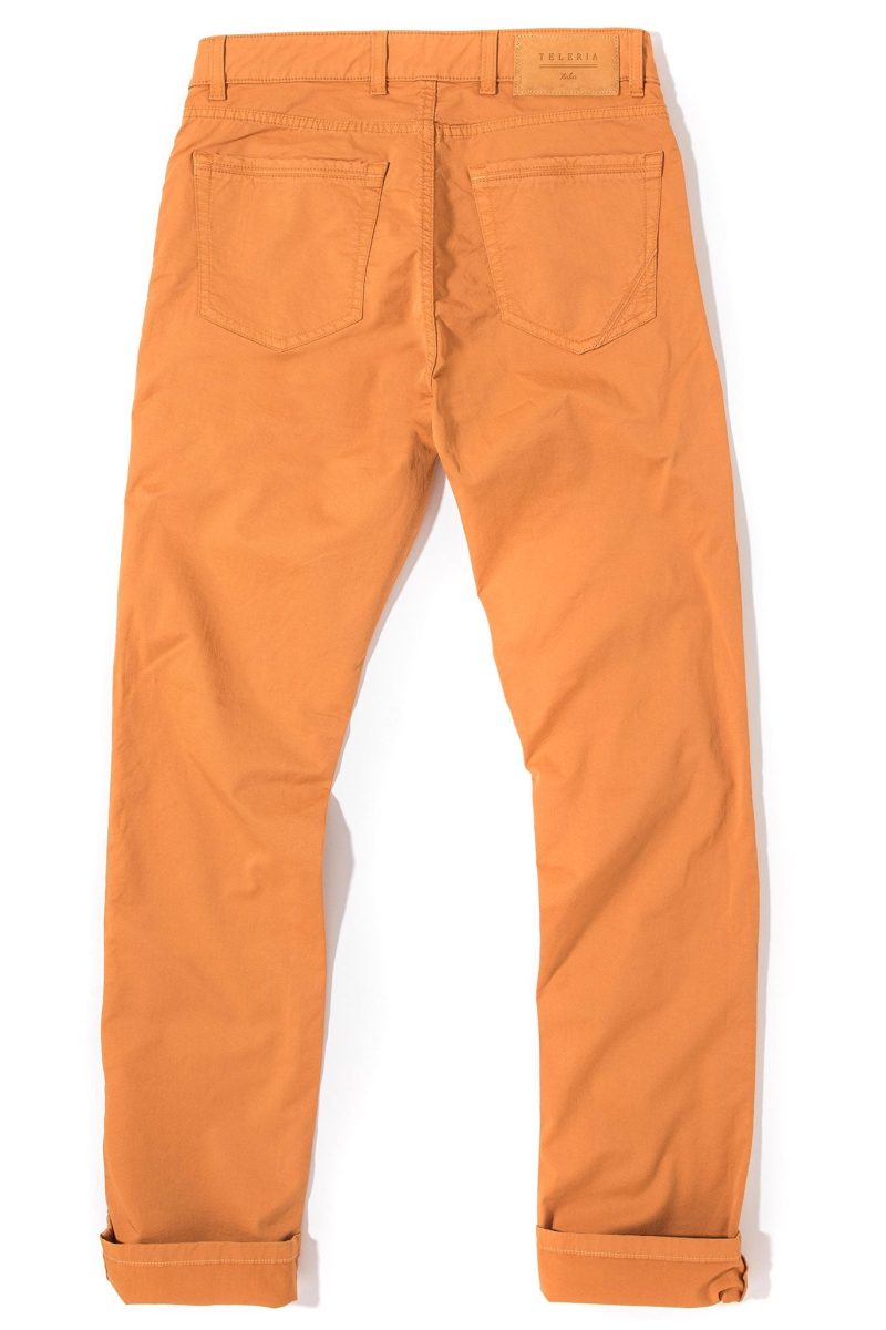 teleria zed fowler ultralight stretch 5 pocket in orange mens pants 5 pocket 20518994444441