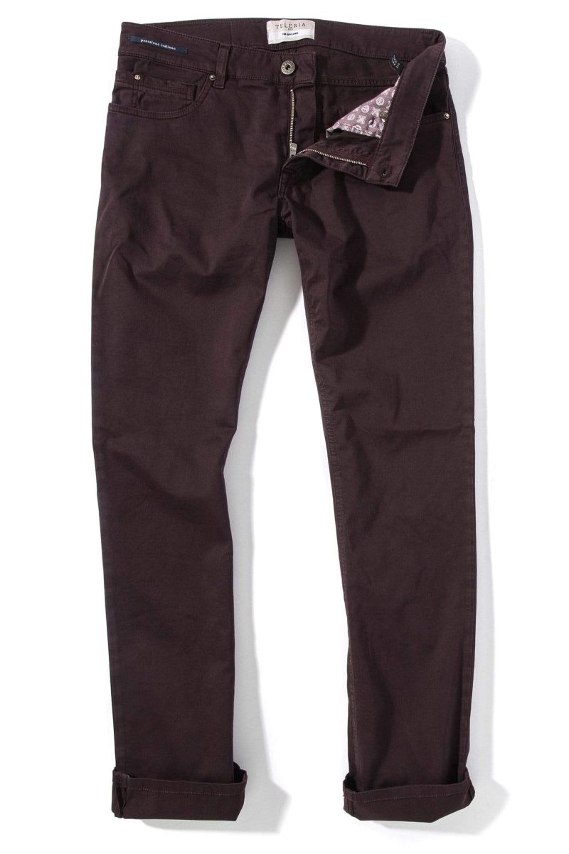 teleria zed teleria gunnison 5 pocket twill in mosto mens pants 5 pocket 15960683151453