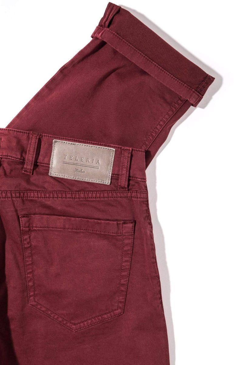 teleria zed yuma soft touch in bordeaux mens pants 5 pocket 15948534317149