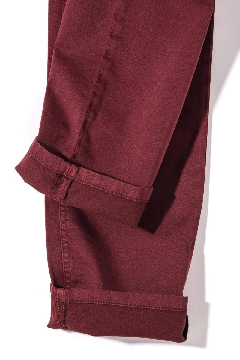 teleria zed yuma soft touch in bordeaux mens pants 5 pocket 15948545851485