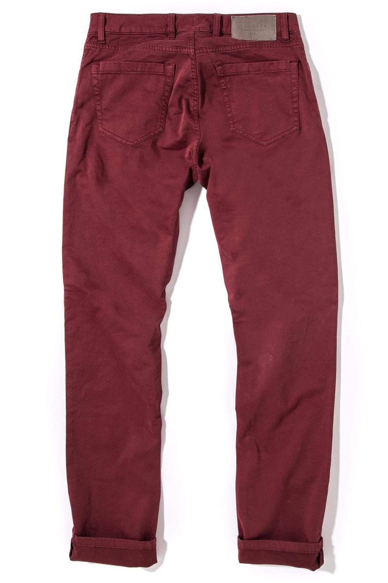 teleria zed yuma soft touch in bordeaux mens pants 5 pocket 15964841836637