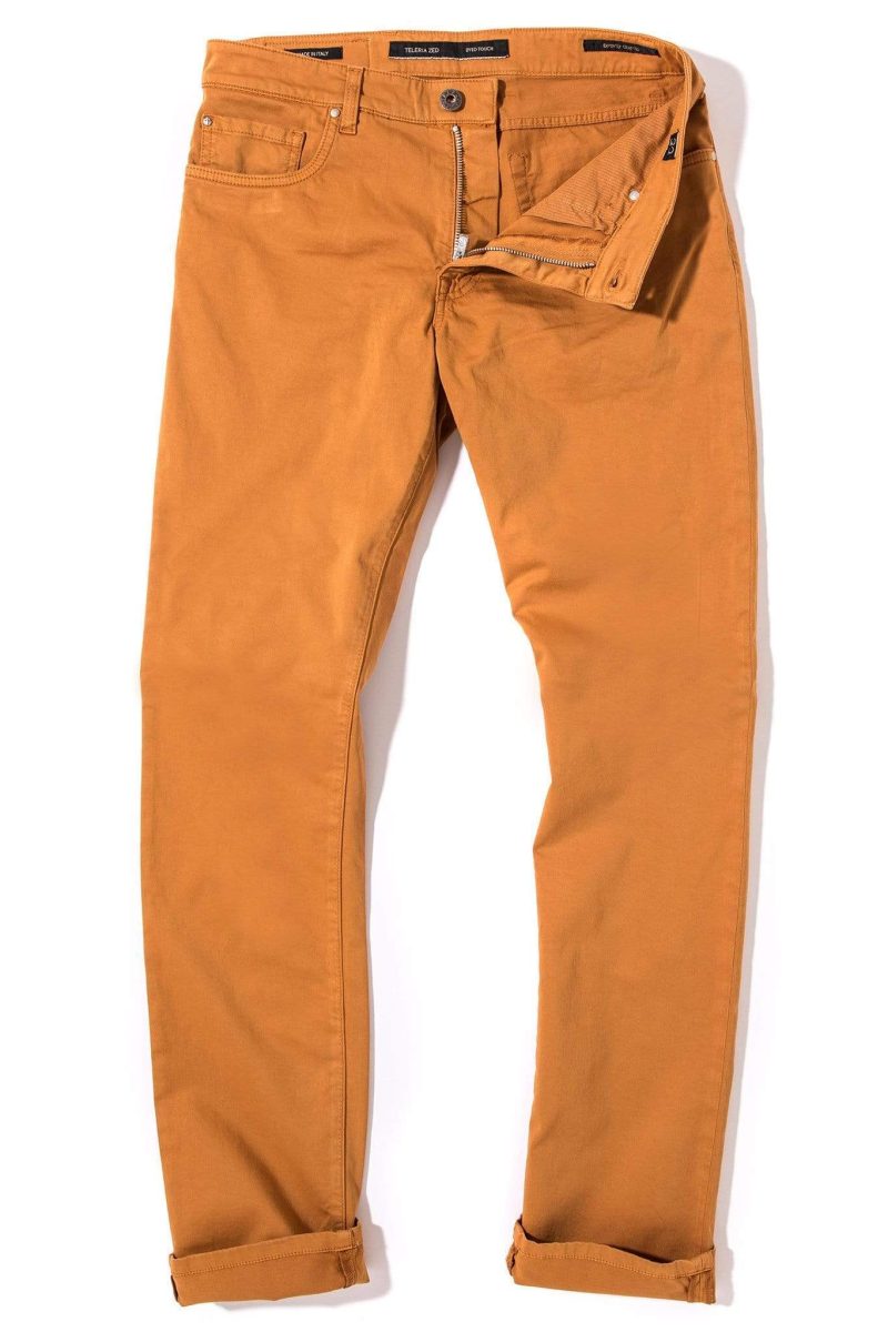 teleria zed yuma soft touch in papaya mens pants 5 pocket 15952756179037