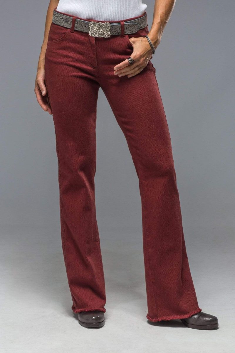 via masini 80 lulu stretch in rust ladies pants 18465321517209