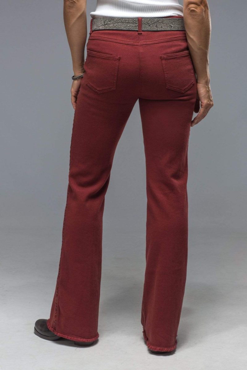 via masini 80 lulu stretch in rust ladies pants 18466250621081